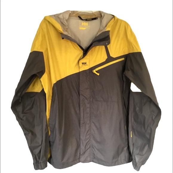 Helly Hansen Hooded Full Zip Rain Jacket. Sz L - Picture 1 of 9